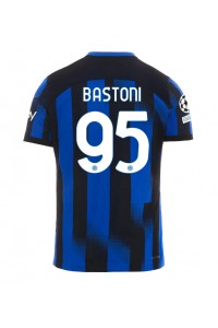 Fotbalové Dres Inter Milan Alessandro Bastoni #95 Domácí Oblečení 2023-24 Krátký Rukáv